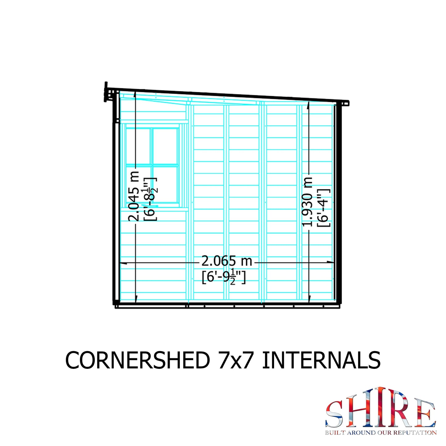 Shire Corner Shed 7x7