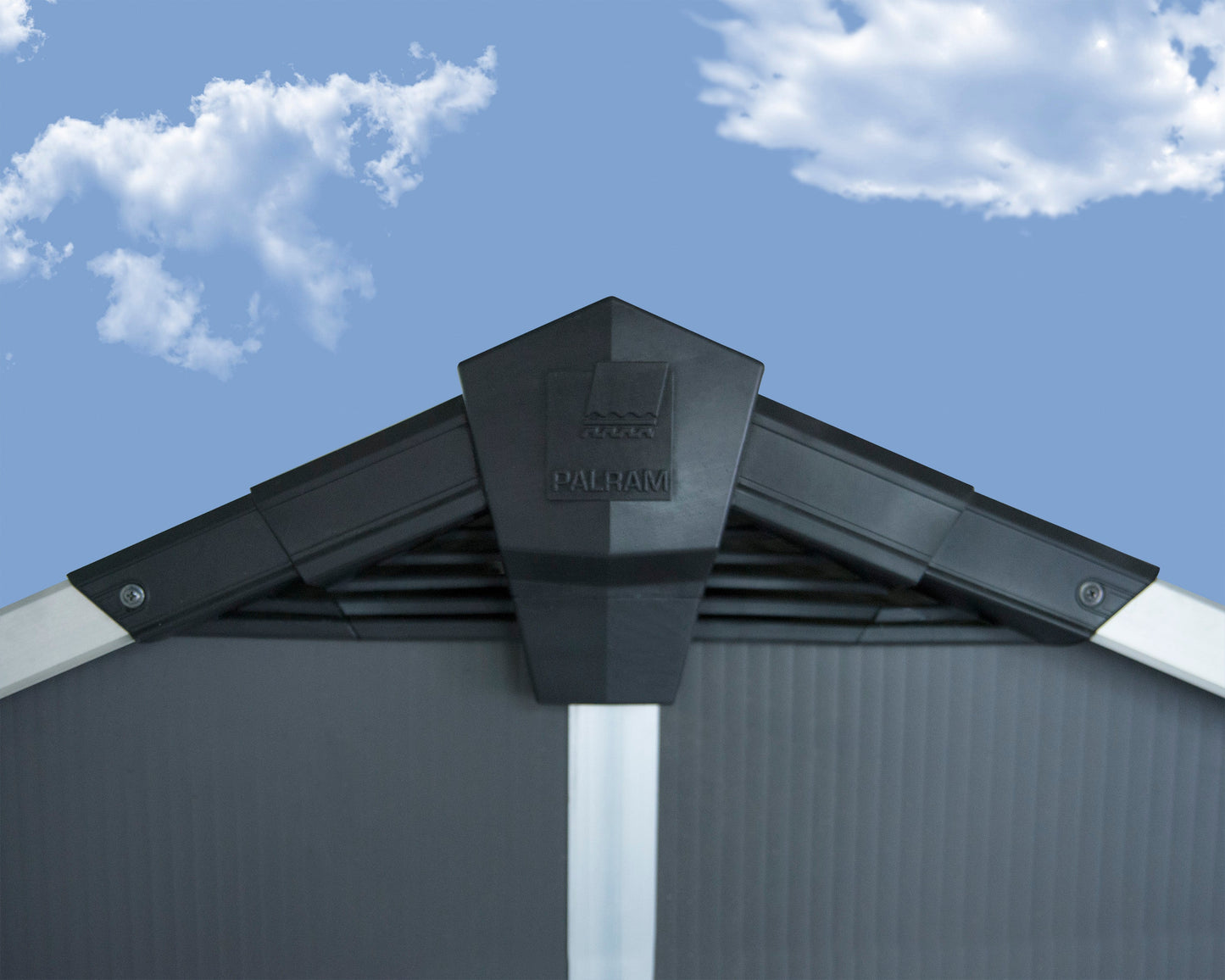 Yukon 11ft. x 9ft. Garden Shed With Floor - Dark Grey Polycarbonate Panels