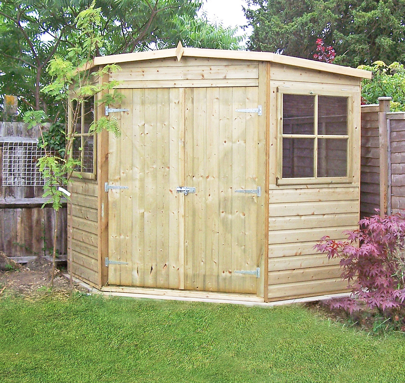 Shire Corner Shed Pressure Treated 7x7