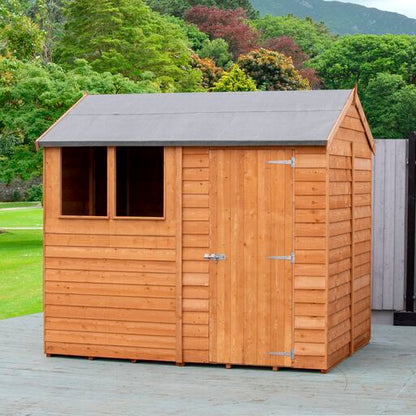 Garden Value Overlap 6 x 8 Reverse Apex Shed