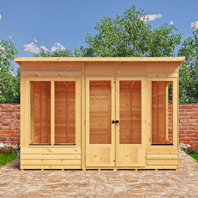 Alora 10 ft x 6 ft Pent Overlap Sumerhouse