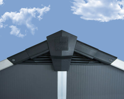 Yukon 11ft. x 9ft. Garden Shed With Floor - Dark Grey Polycarbonate Panels
