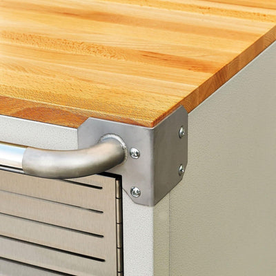 2 Door Granite Rolling Cabinet
